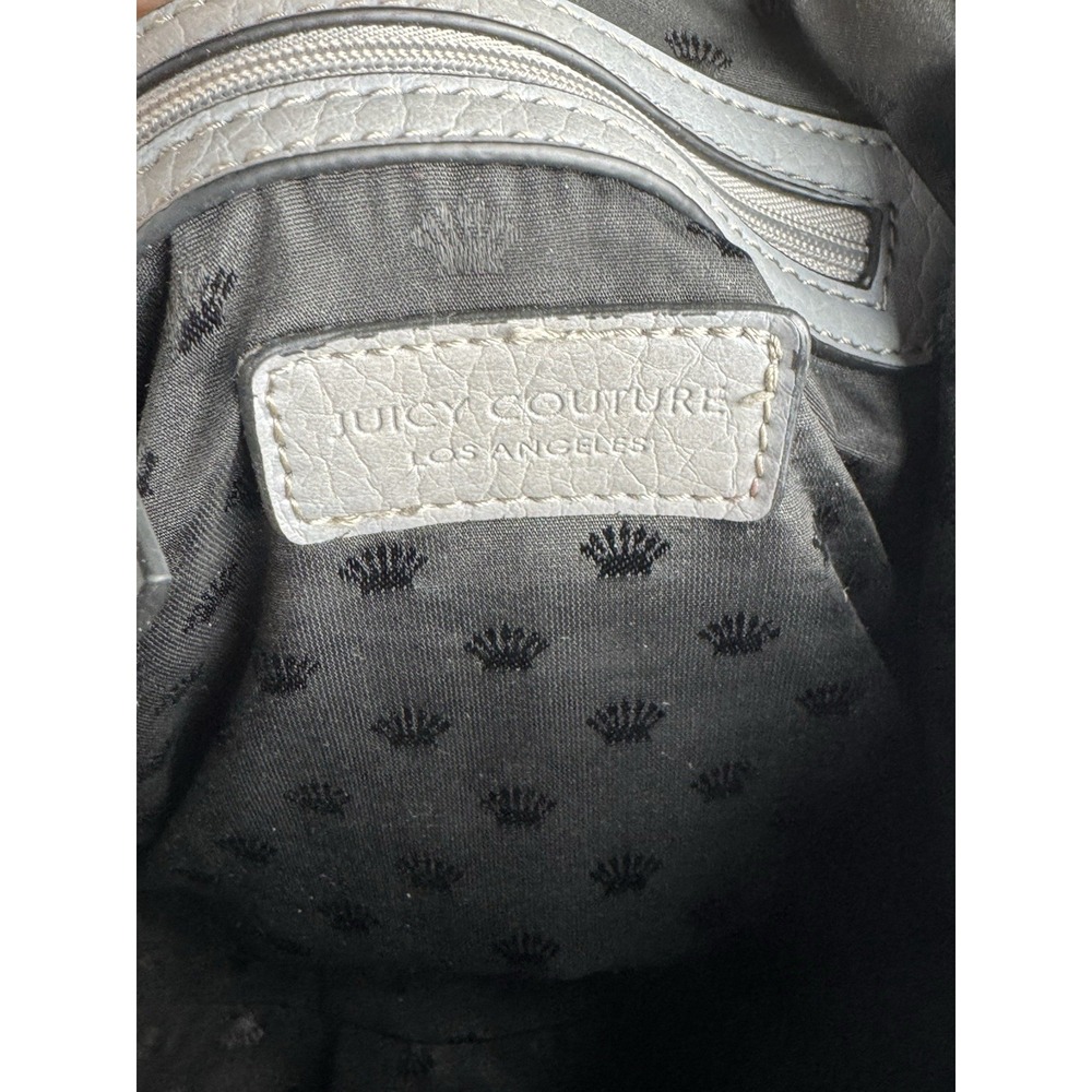 JUICY‎ COUTURE Satchel Style Handbag Purse Light Grey - Picture 6 of 6